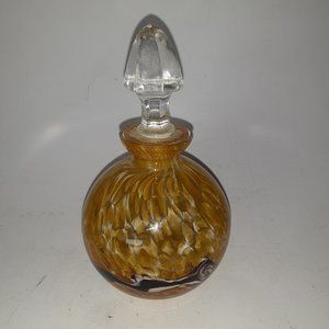 Vintage Art Glass Perfume Bottle Glass Stopper